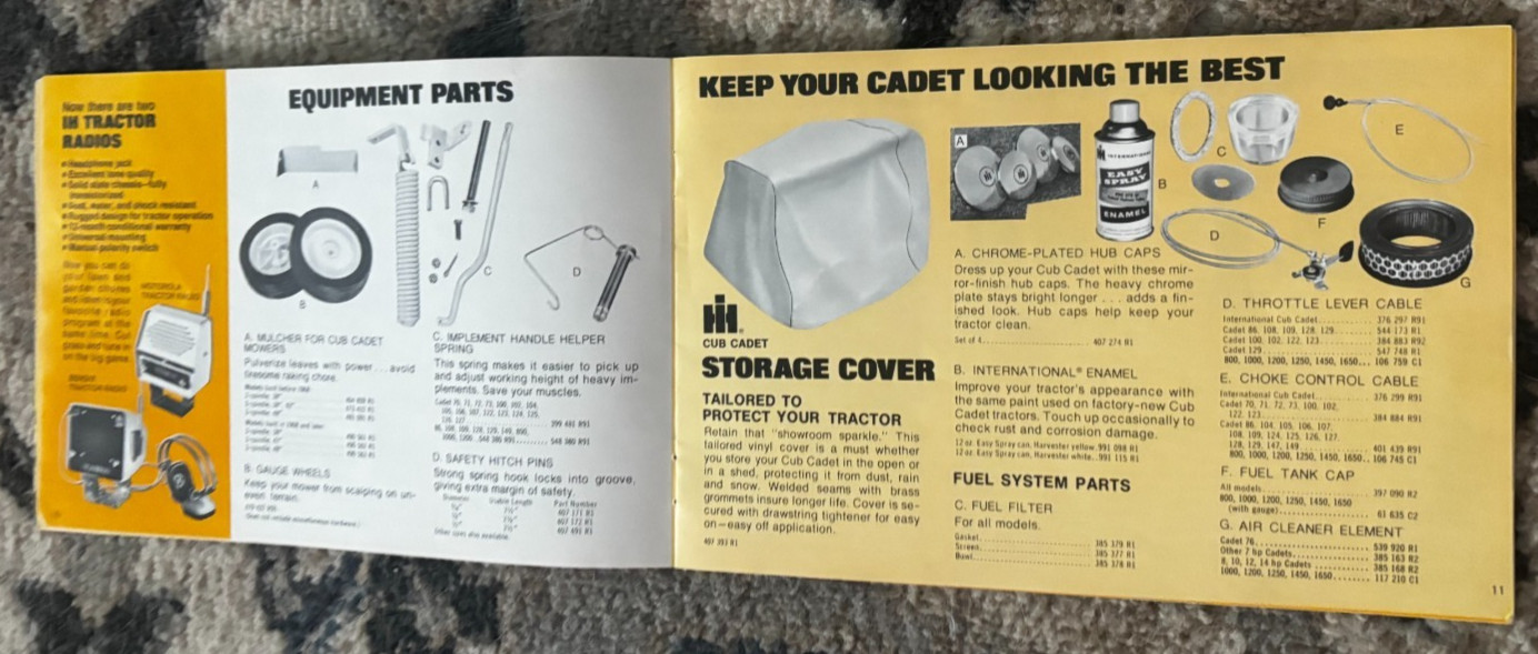 International Harvester Power Lawn Products Parts & Service 1976 Brochure DCPA26