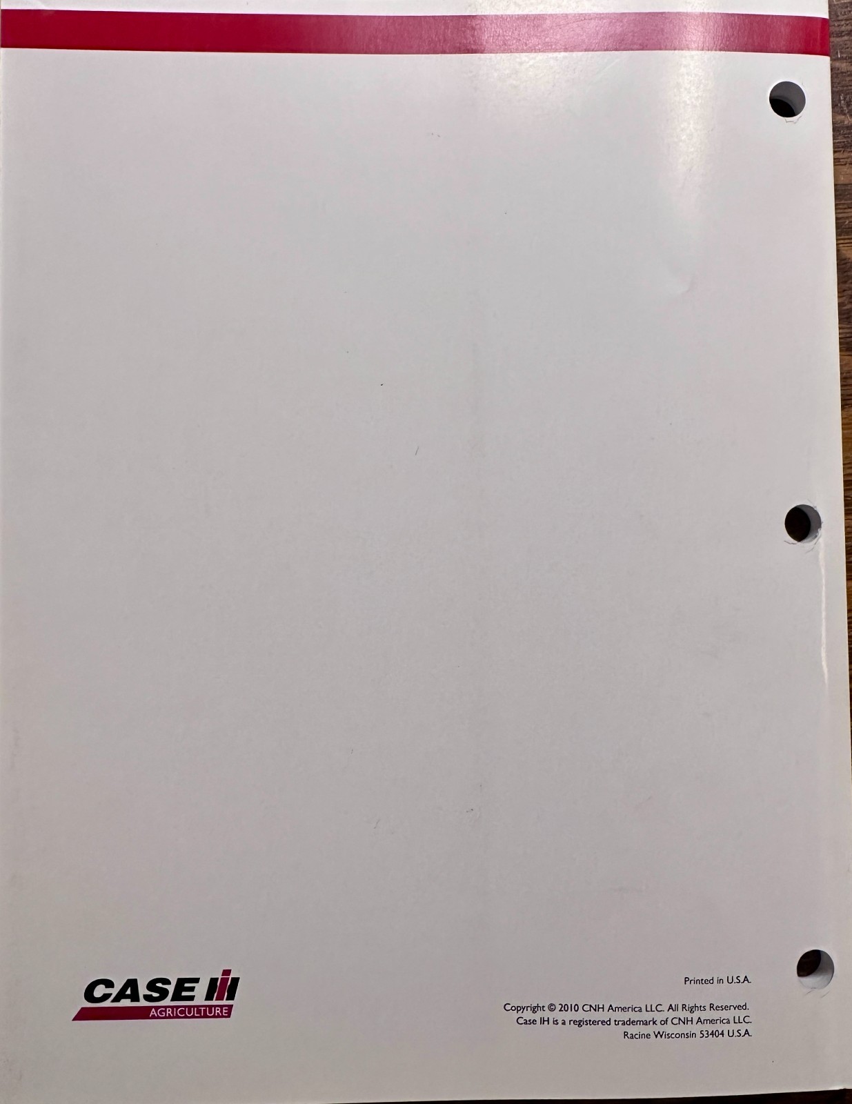 2010 Case IH 370 True-Tandem (42-47) Tandem Disk Assembly Instructions MC-11