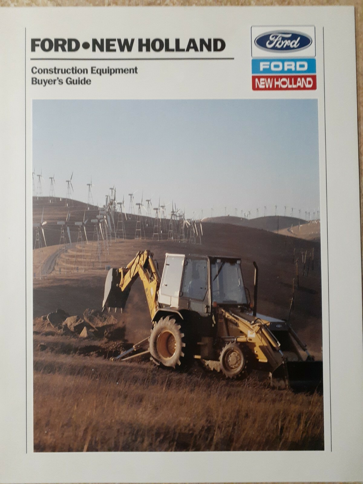 FORD NEW HOLLAND Construction Equipment Buyer’s Guide Brochure