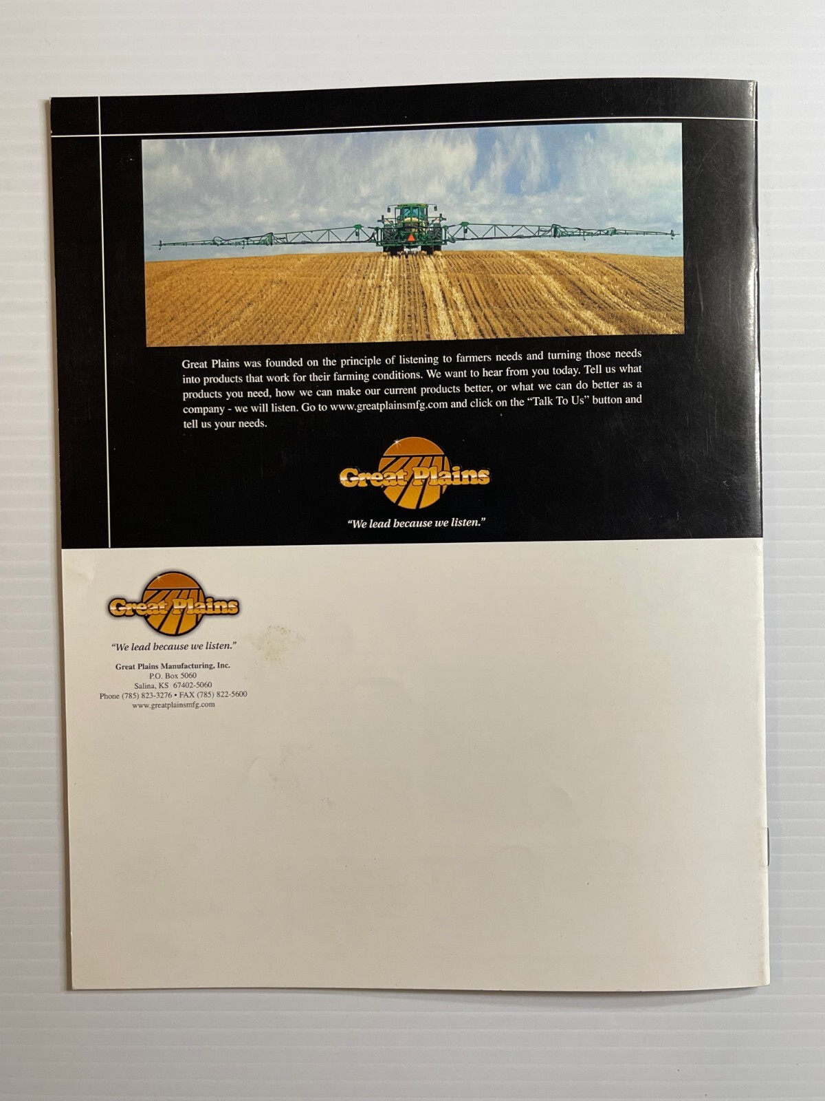 Great Plains Sprayer Systems Sales Brochure *2010s* (Showroom Sales Booklet)