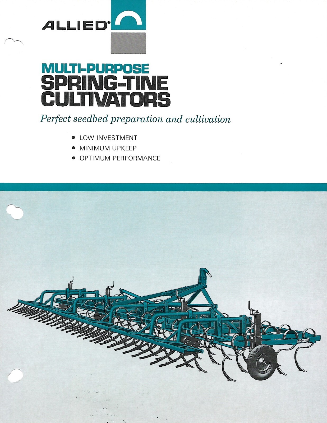 Farm Implement Brochure – Allied – Spring-Tine Cultivators (F8314)