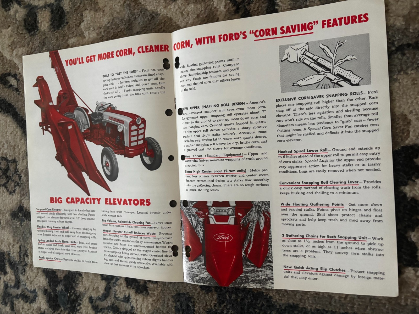 Ford Mounted Corn Pickers Harvester Brochure DCPA26