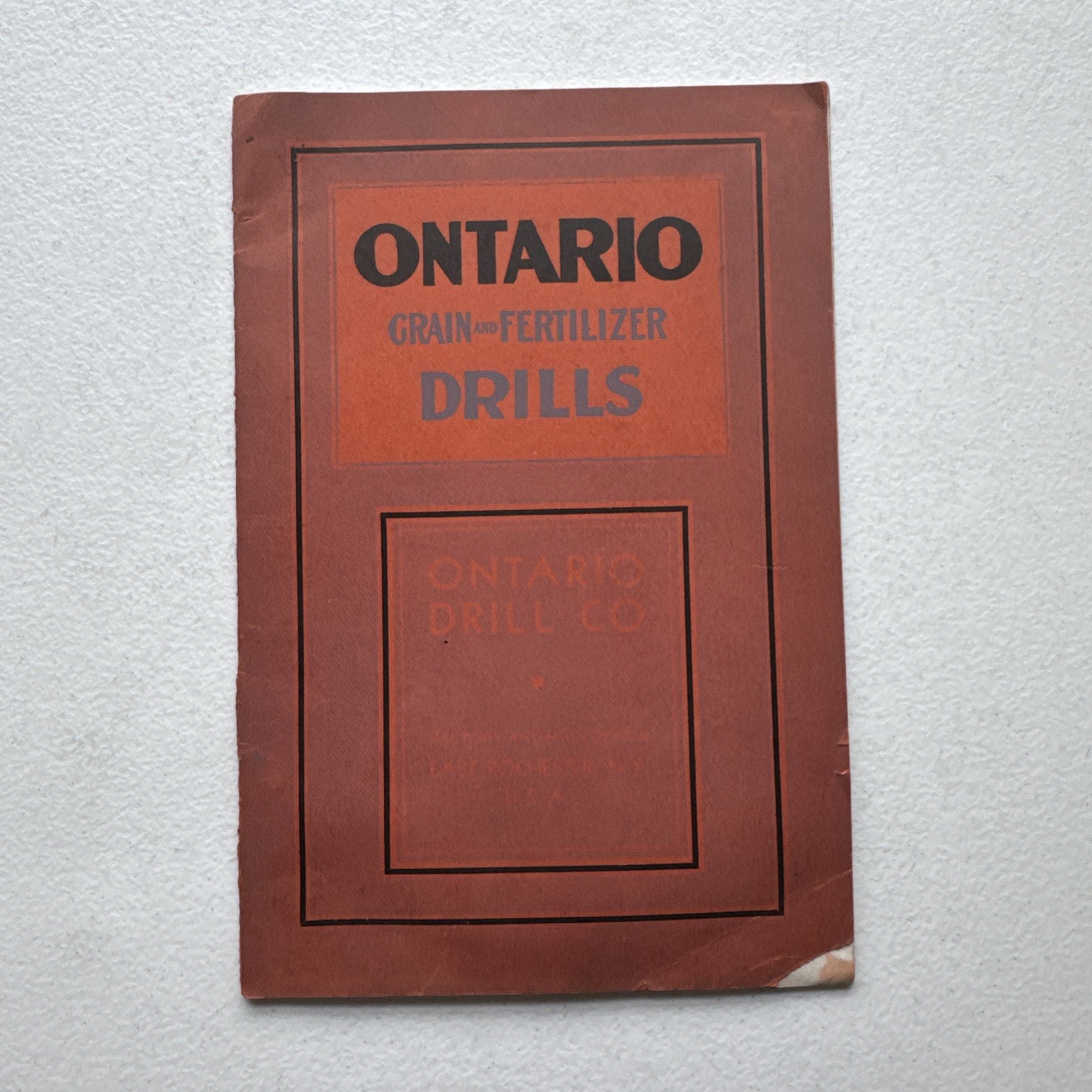 Vintage Ontario Drill Co. Grain & Fertilizer Drills Catalog East Rochester, NY