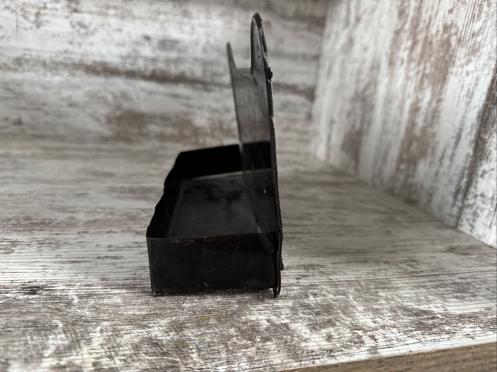 Tin Match Holder? Comb Holder? Spencer & Riley Farm Implements Menominee Mich