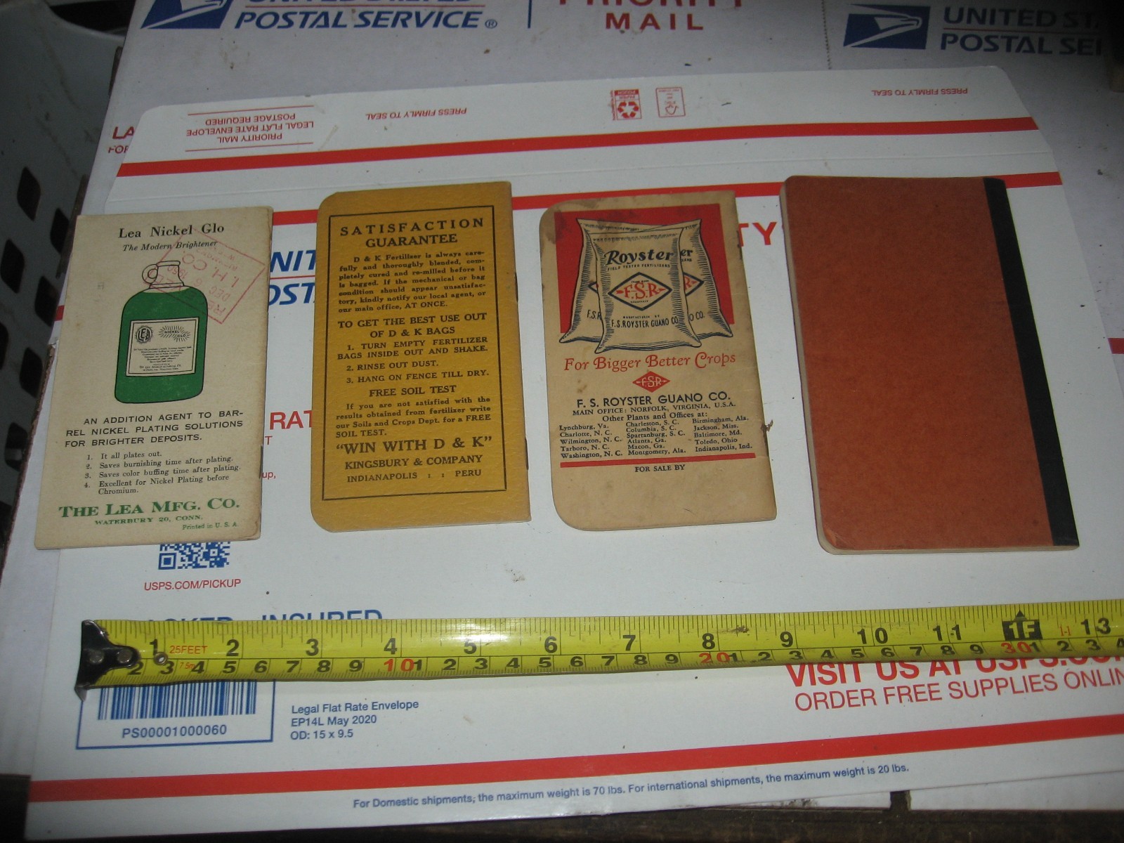 OLD FARM MEMO BOOKS FROM 1940’S AND 1950’S