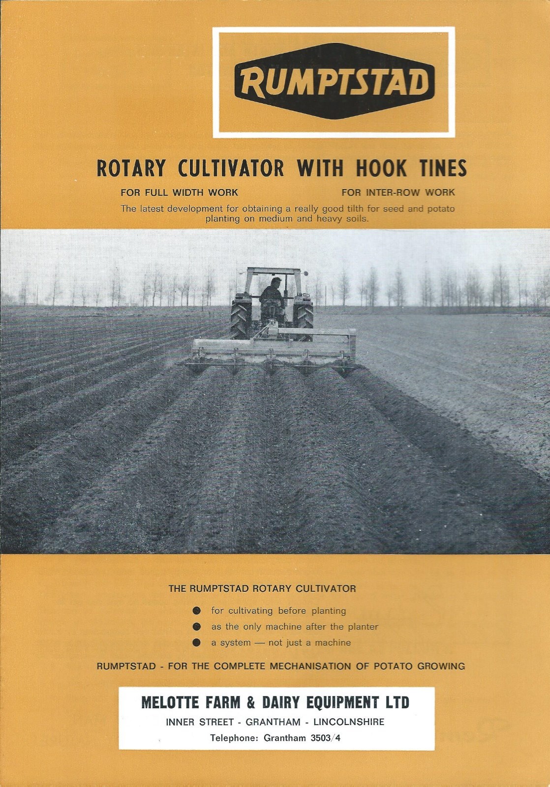 Farm Implement Brochure – Rumptstad – Rotary Cultivator – c1970’s (F5668)