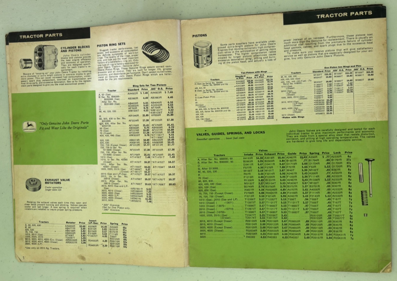John Deere Parts Catalog For 1966 Brochure DCPA26