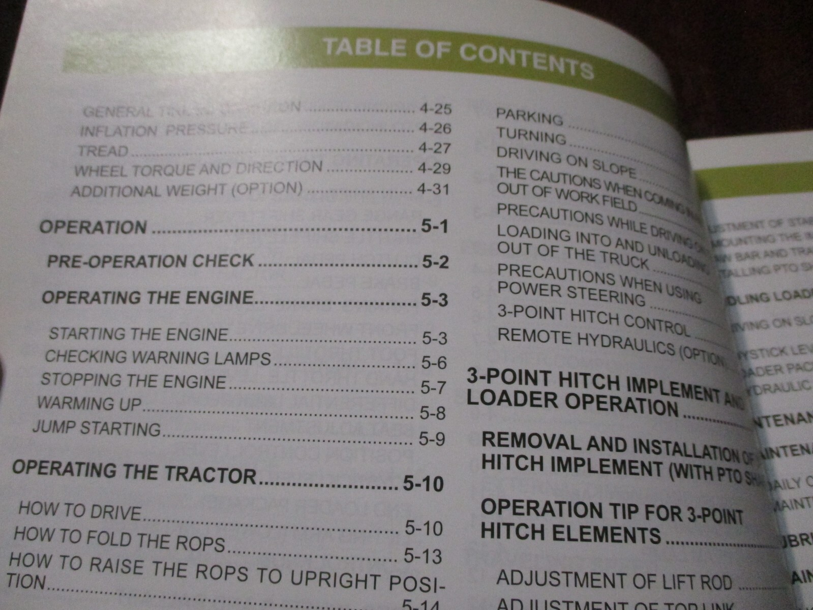 Kioti DS4110/DS4510(HS) Tractors Owner’s Manual 2011