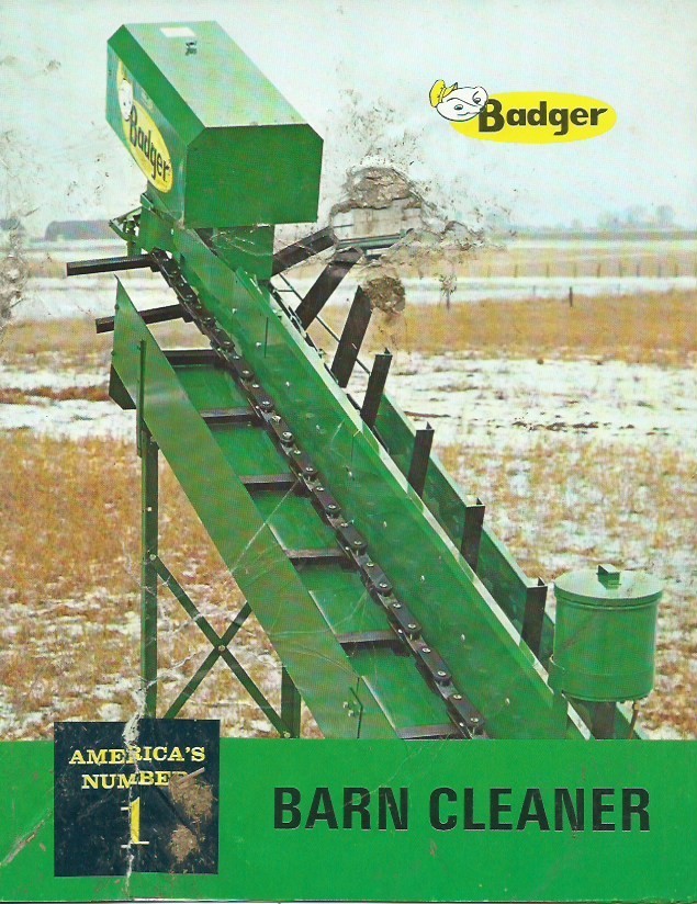 vintage 70’s Badger BARN CLEANER 16-pg BOOKLET + FARM INDUSTRY Equipment CATALOG