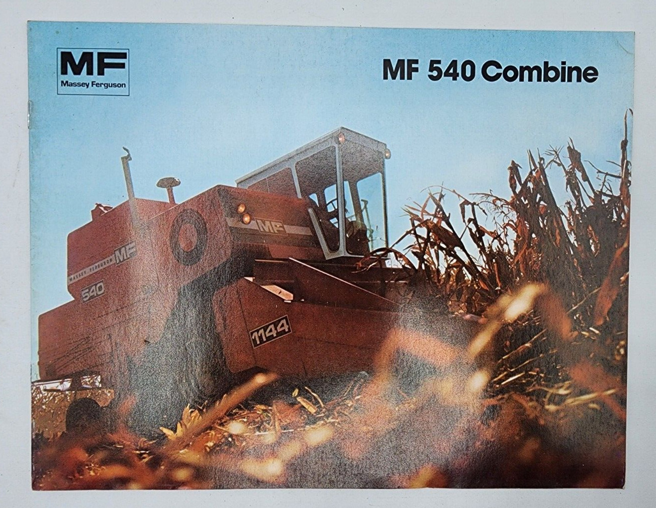 Massey Ferguson MF 540 Combine Sales Salesman Showroom Brochure 16 Pages