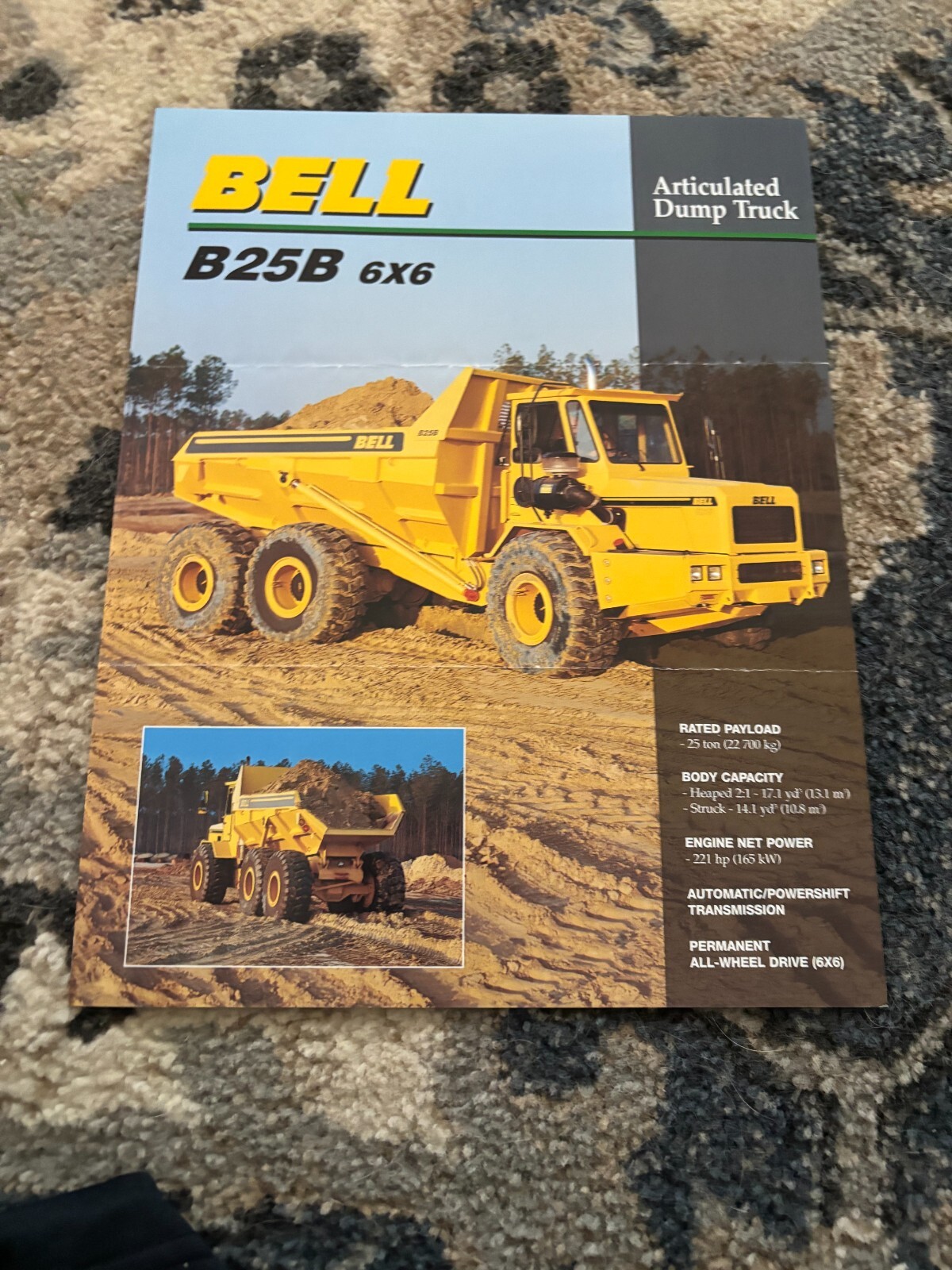 Bell B25B 6X6 Articulated Dump Truck Brochure FCCA25