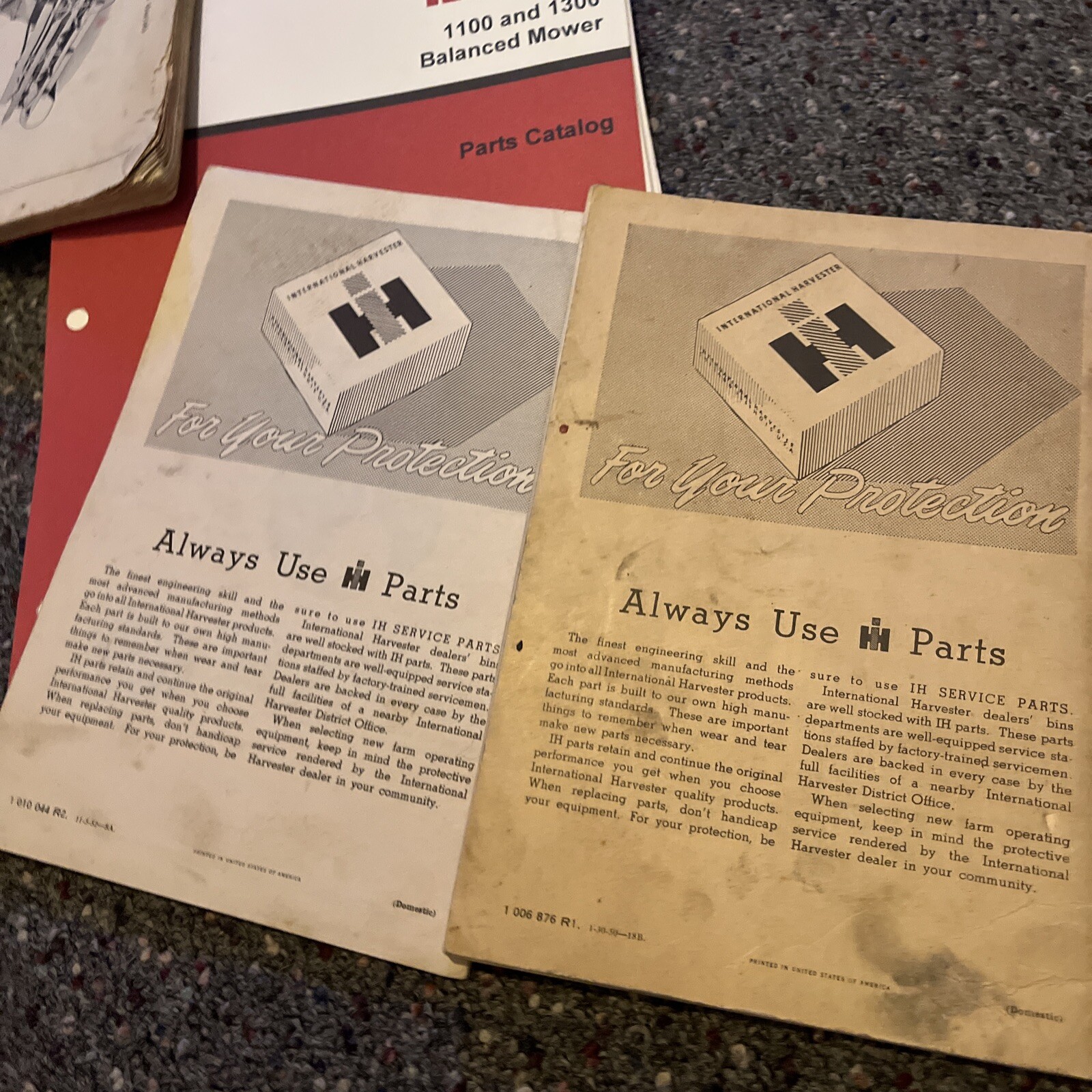Lot Of 12 Vintage IH Farm Equipment Manuals FARMALL