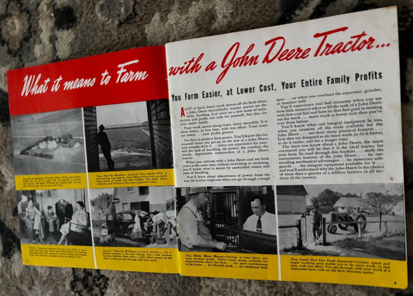 John Deere A B G H Tractor For 1941 Brochure DCPA26