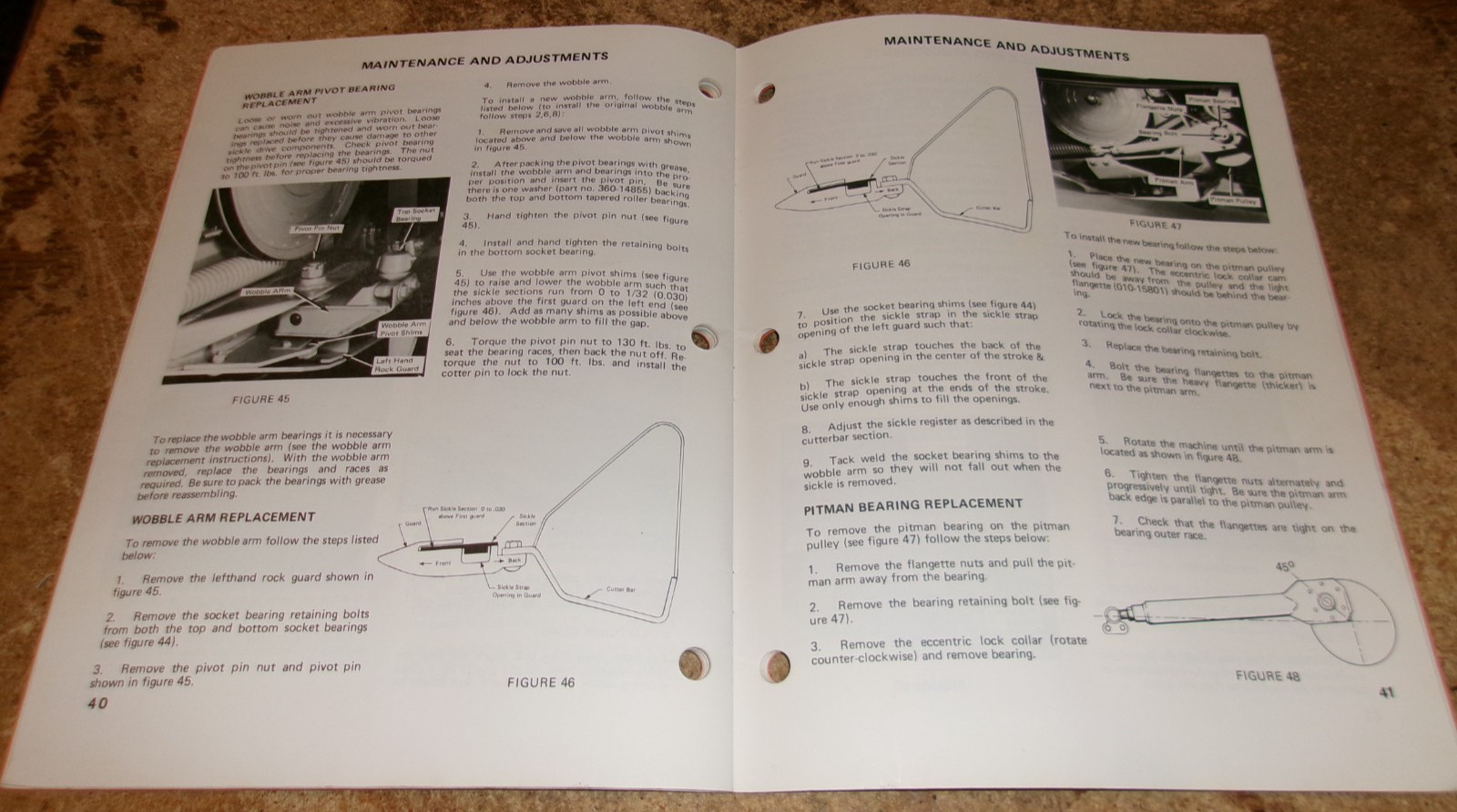 1984 OMC 229 mower conditioner operators manual good used
