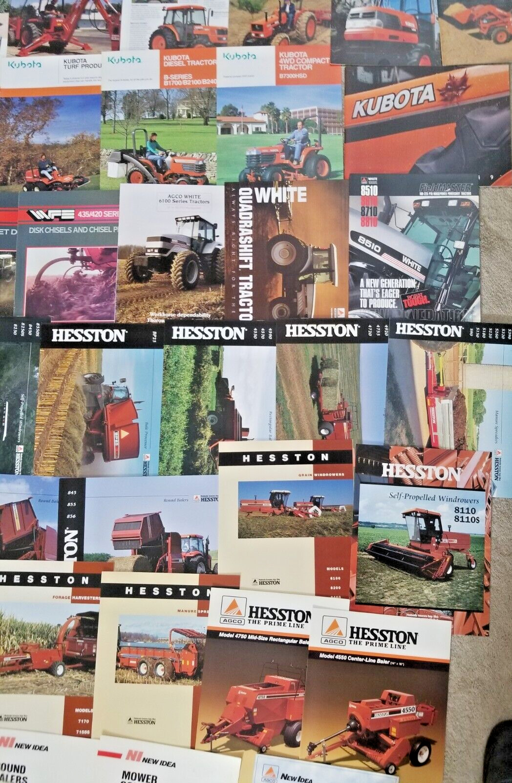 10 Pounds Of Tractor and Implement Brochures/Spec Sheets – 150+ 1980’s and Up