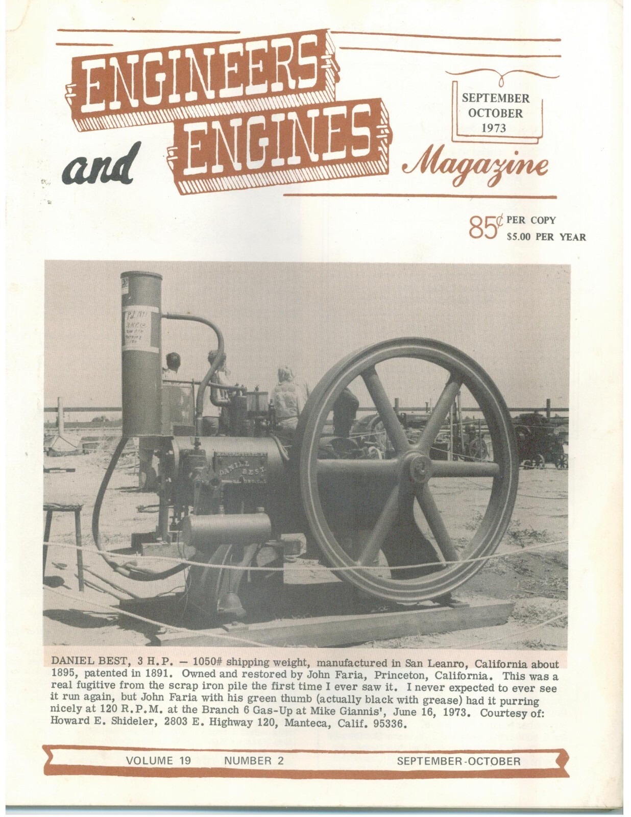 Marsh Harvester, Iron Horse Fair Baltimore & Ohio Railroad B&O Centenary Exhibit