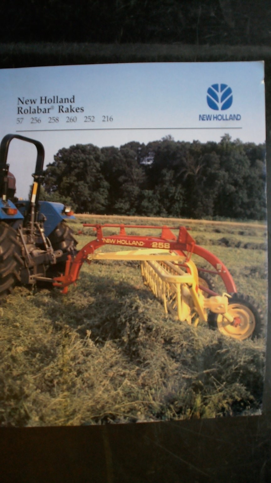 New Holland Rolabar Rakes Brochure Vintage Agricultural Tractor Equipment