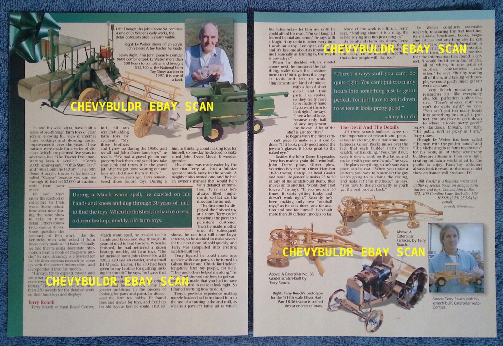 2005 Scratch Built Farm Equipment Model Builders Article “Santa’s Elves at Work”
