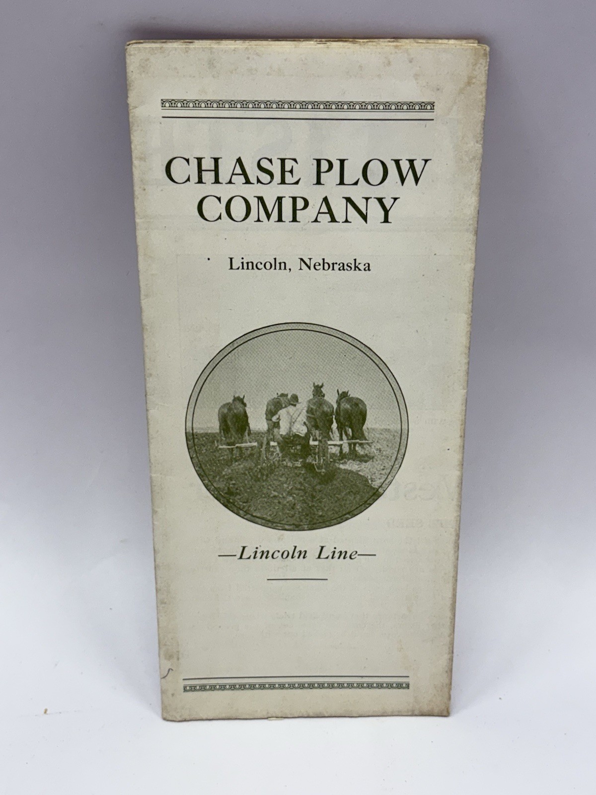 RARE 1920’s Chase Plow Co. Lincoln Nebraska NE Repair Brochures