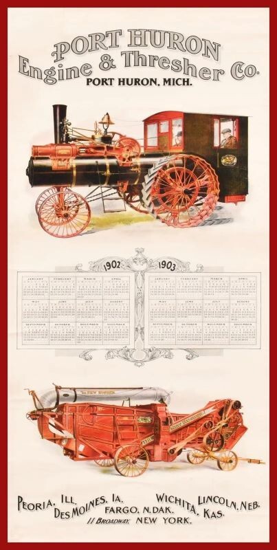 Port Huron Engine & Thresher Co. NEW Sign 18×36″ USA STEEL XL Size 8 lbs