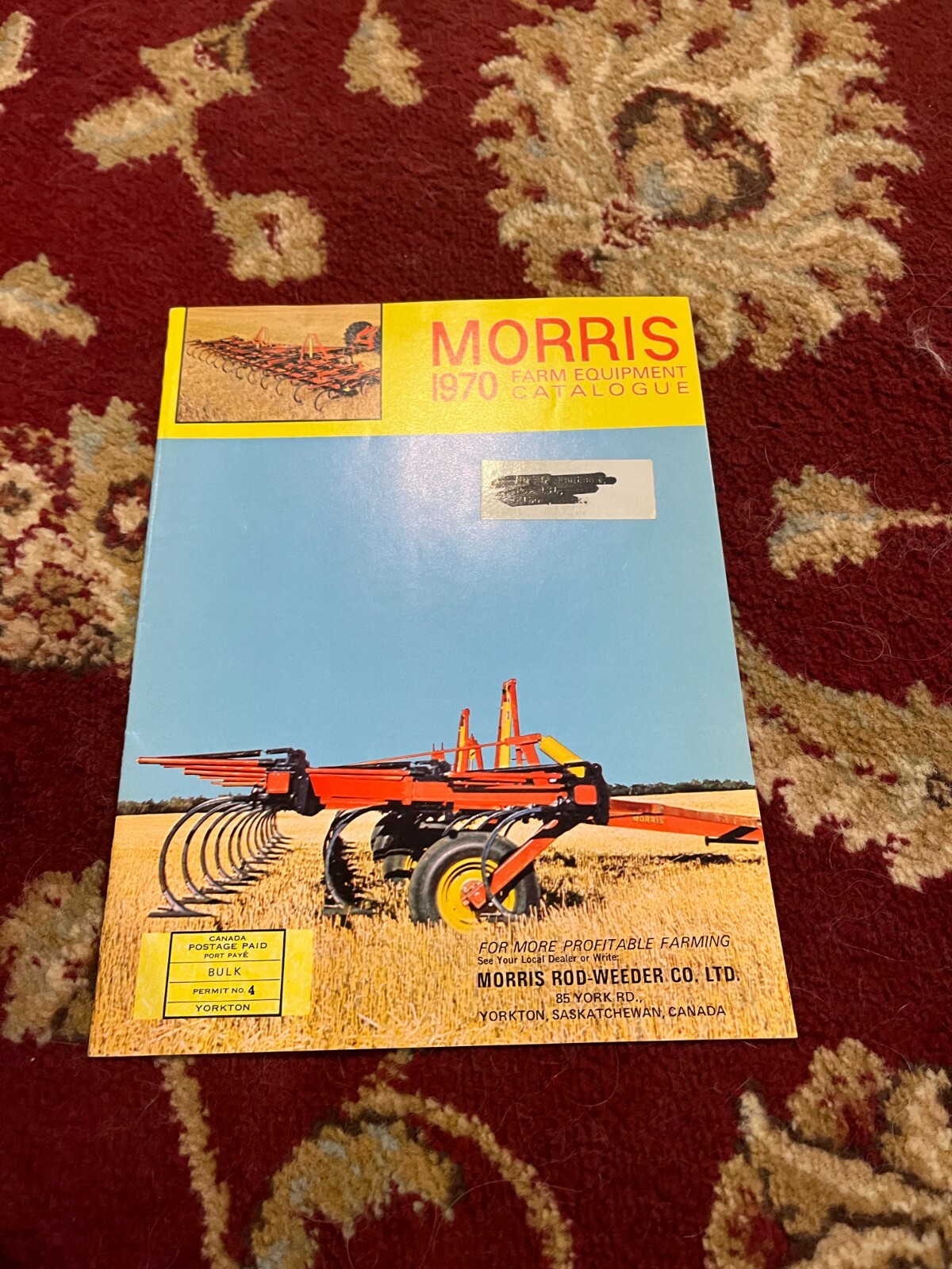 Morris Farm Equipment Buyers Guide For 1970 Brochure FCCA