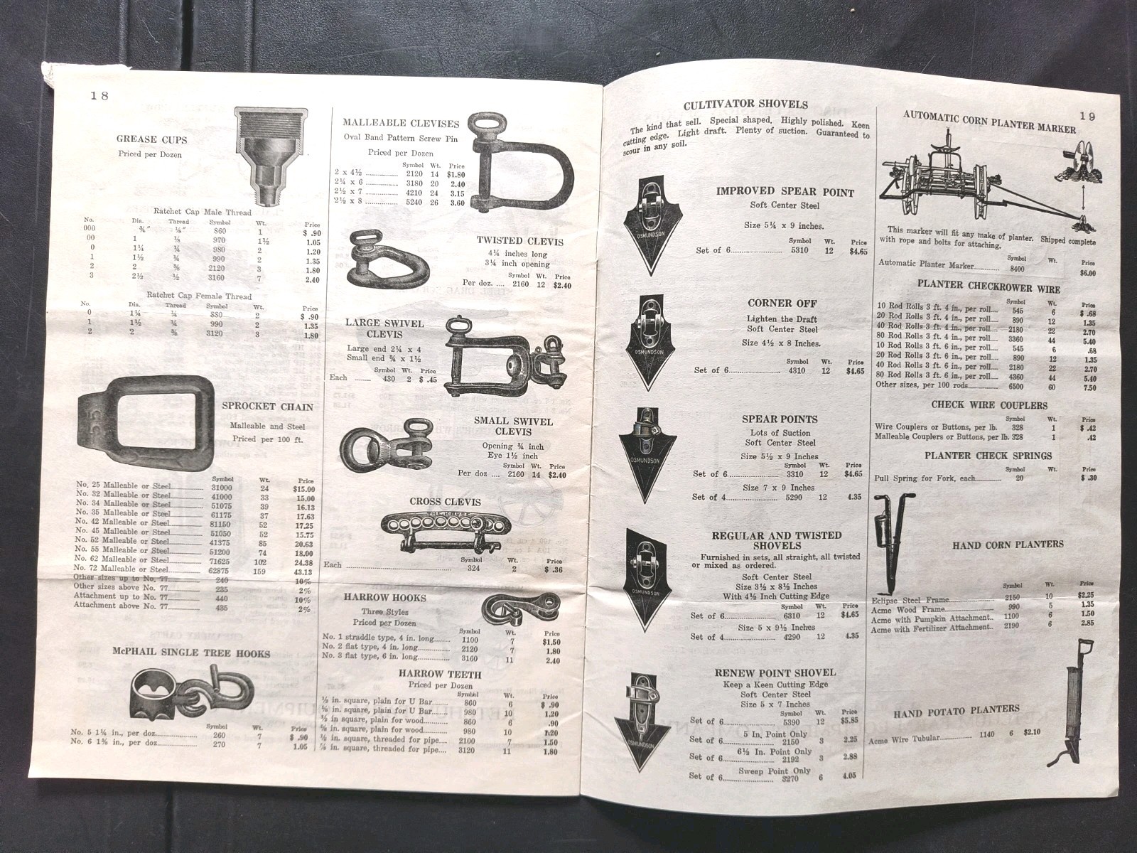 1920s Ketchum Farm equipment Dealer Sales Brochure Advertising Catalog 2pc Lot