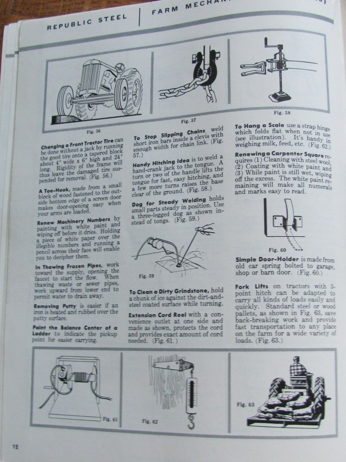 1950’s REPUBLIC STEEL WIRE CO FARM FENCING MECHANICS TIPS BROCHURE