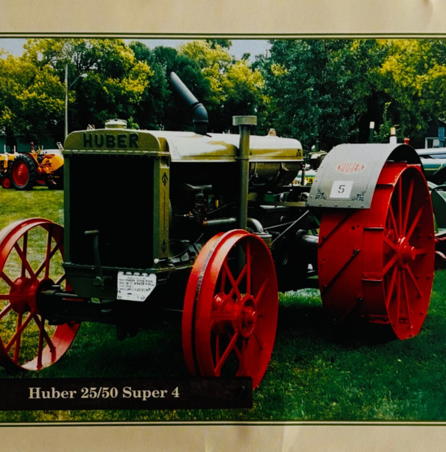 1927 Huber 25/50 Super 4 Antique Tractor 1970-80s Book Print Agriculture C80B