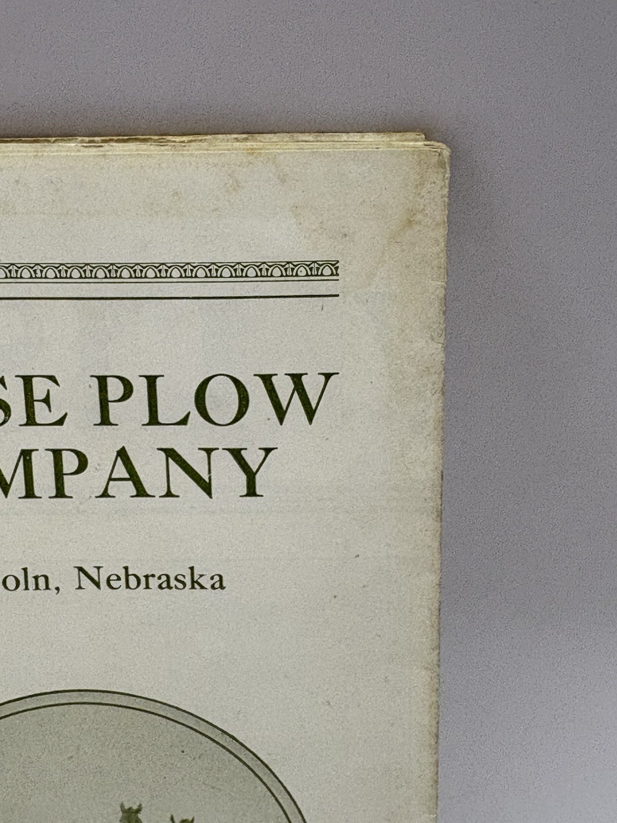 RARE 1920’s Chase Plow Co. Lincoln Nebraska NE Repair Brochures