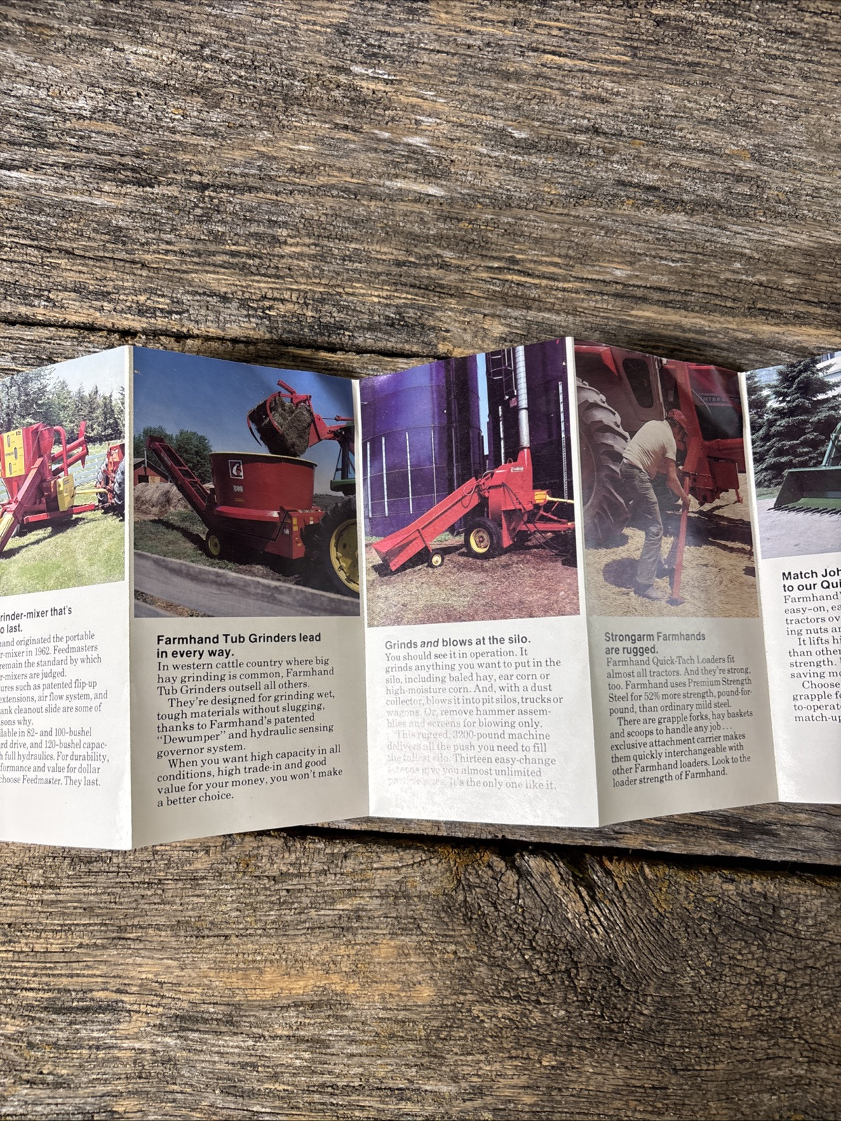 Farmhand Salesman Pocket Brochure Loaders Grinding Equipment Spreader Hay Tools