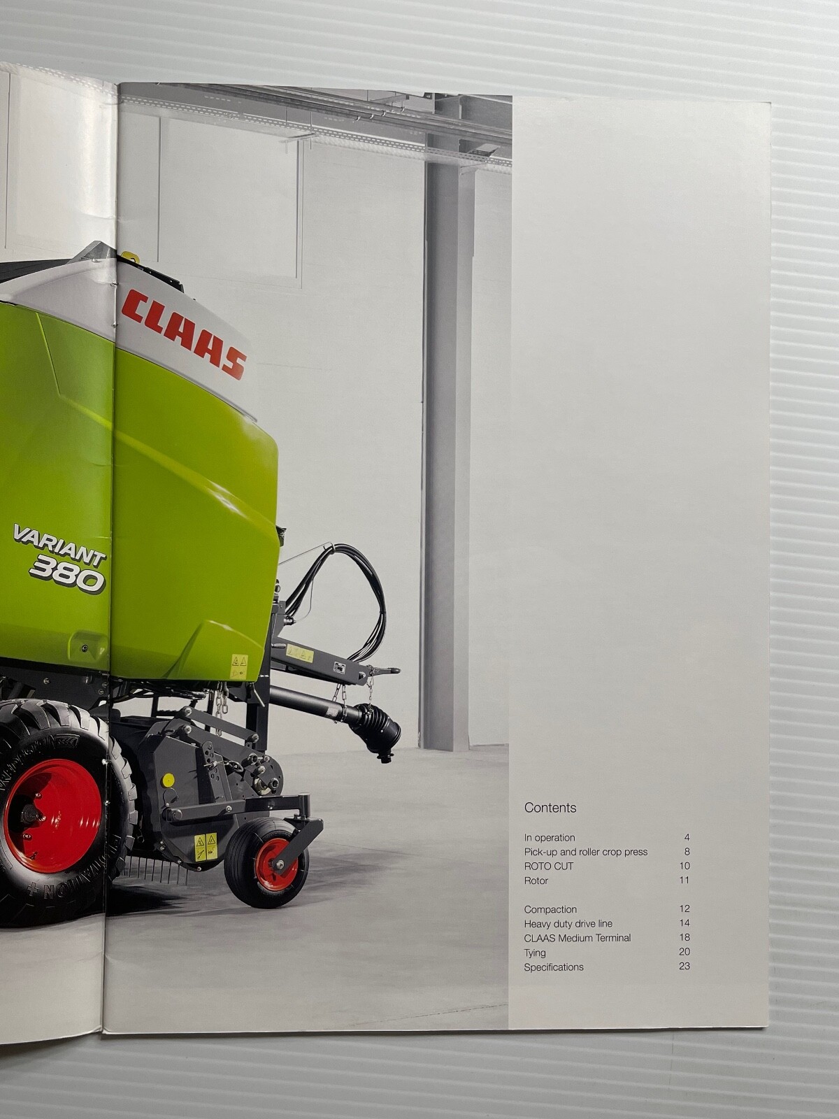 CLAAS Variant 380 / 360 RC Balers Sales Brochure *2010* (Showroom Sales Book)
