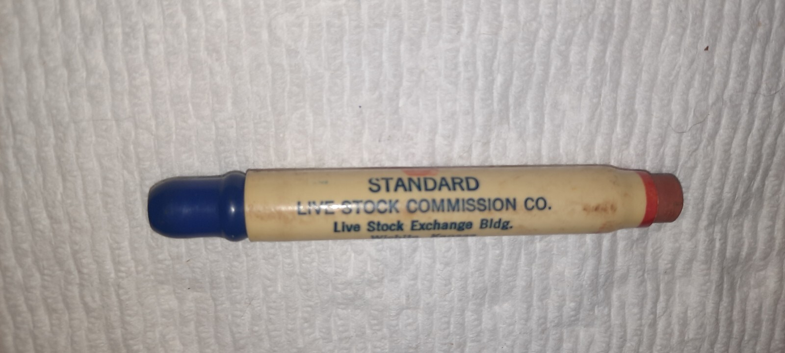 “VICTORY*Standard Live Stock Commission Co*Wichita, Kansas” Bullet Pencil
