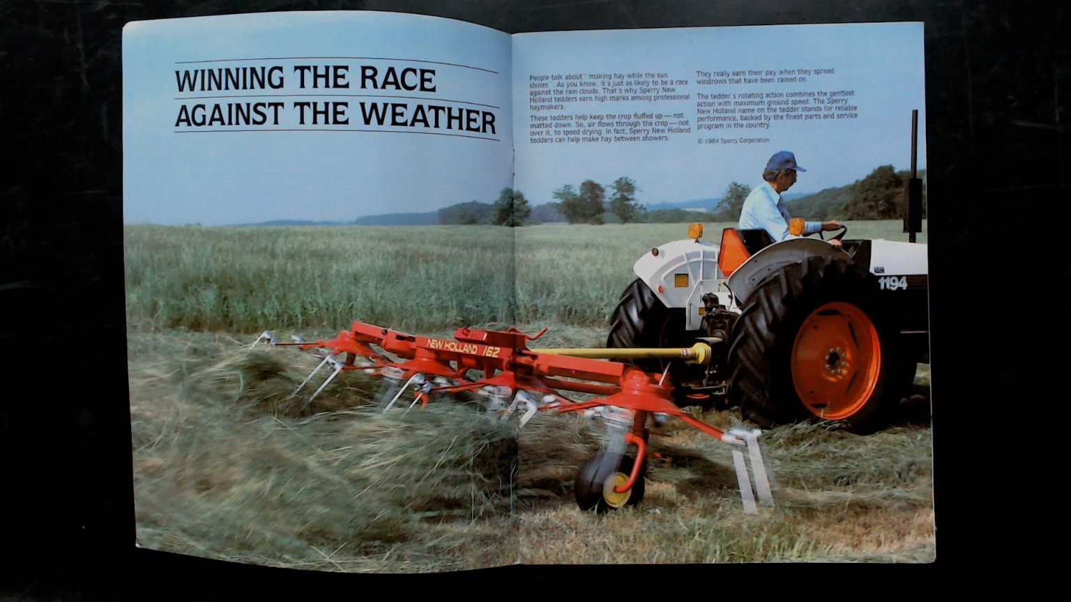 Sperry New Holland Tedders Brochure Vintage 1984 Agriculture Farming