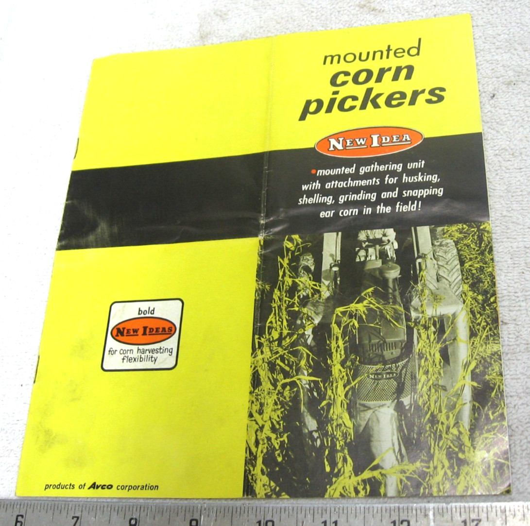 VINTAGE 1963 NEW IDEA CORN PICKER EQUIPMENT BROCHURE ORIGINAL