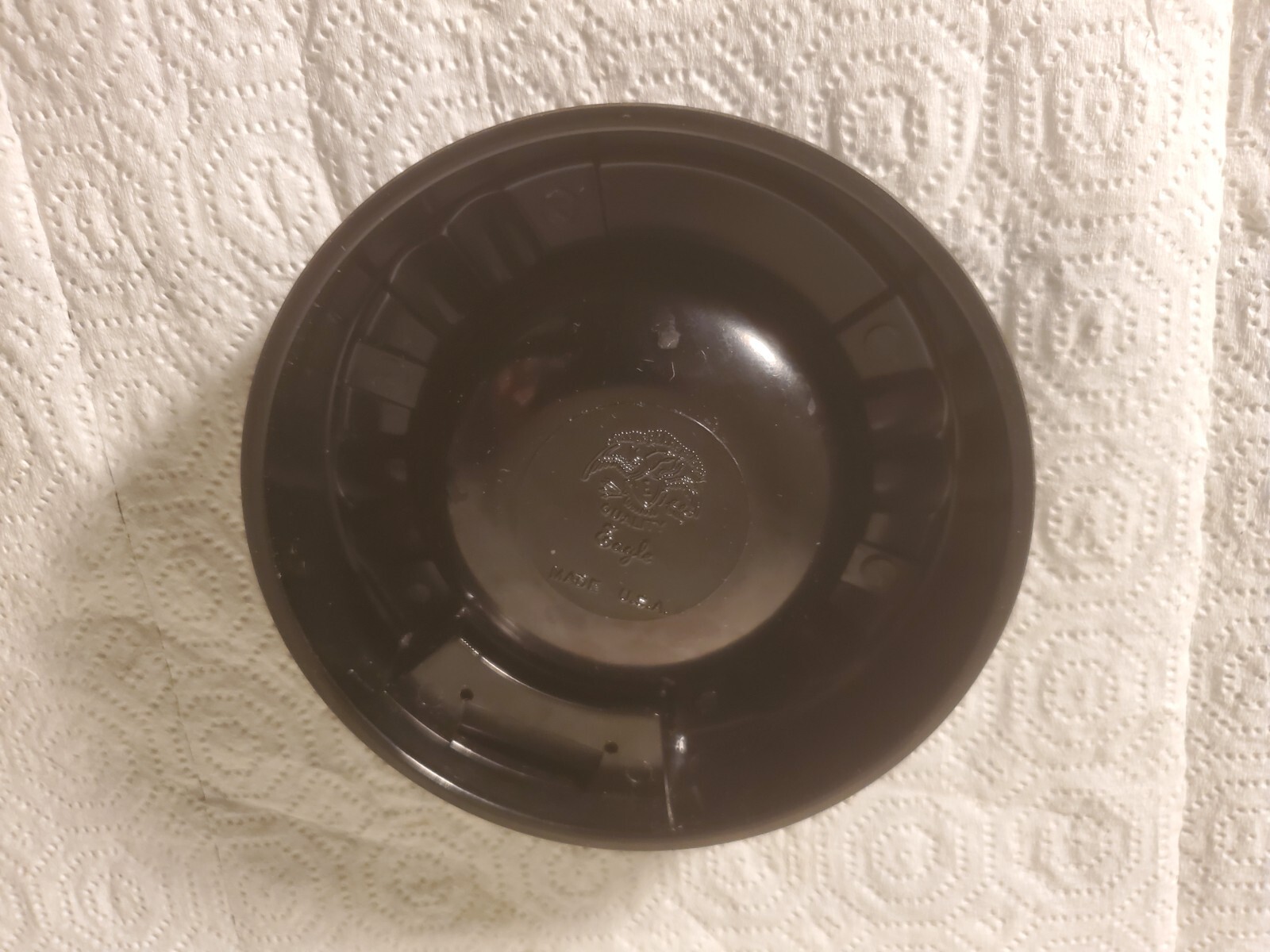 5″ Plastic Ashtray Fred & Dale Rieks Iowa Falls Iowa Trucker Cattle Buyer