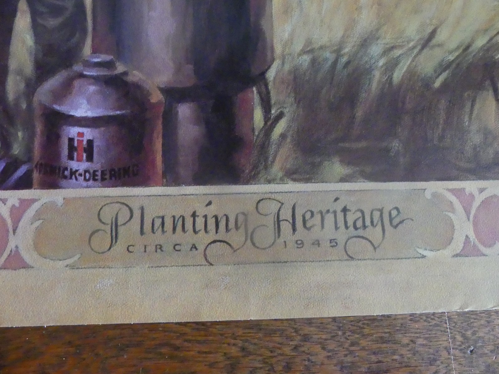 IH McCormick Deering Case 16½” x 24″ Poster Planting Heritage – CIRCA 1945
