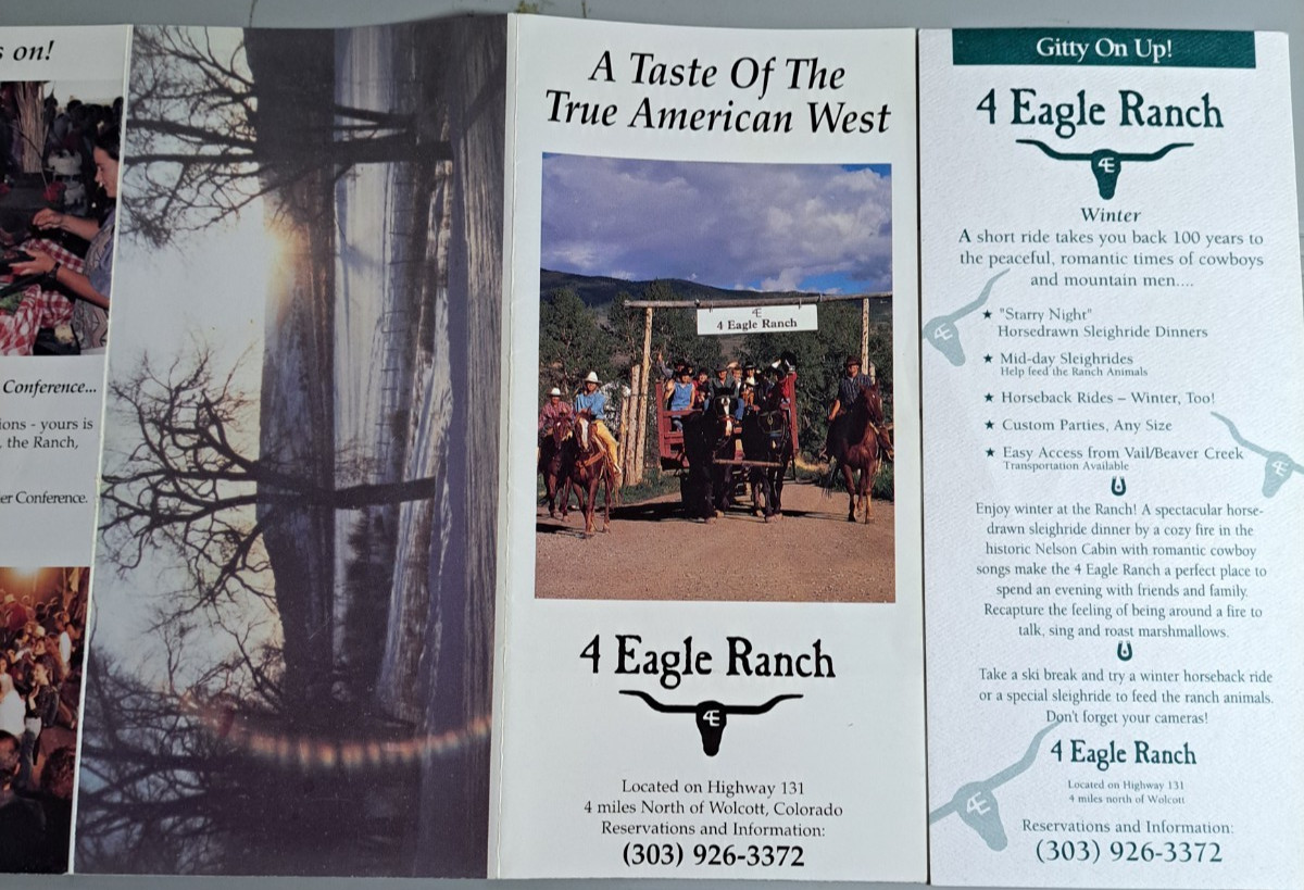 Brochure 4 Eagle Ranch Wolcott Colorado A Taste of the American West