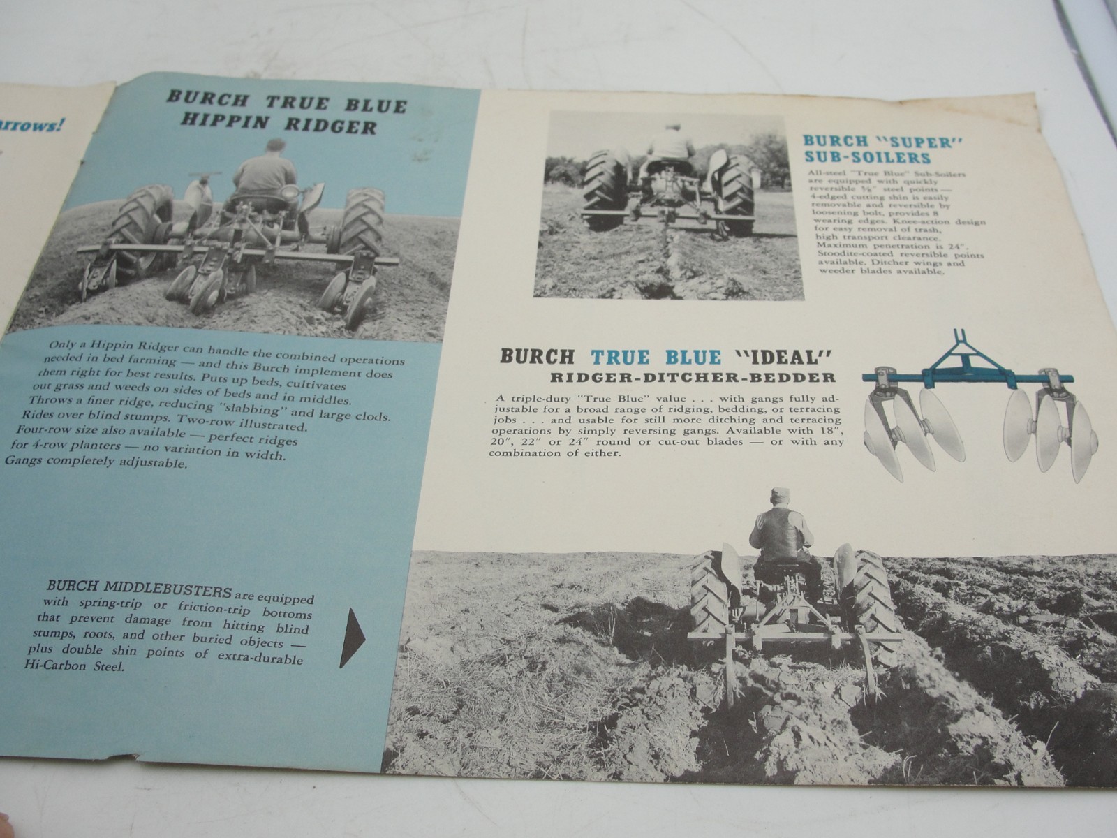 Burch True Blue Tractor-Engineered Planters and Tillage Tools Brochure