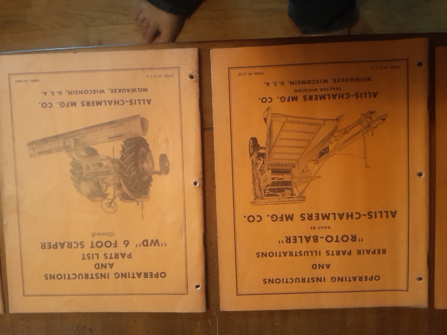 1950s Vintage Allis Chalmers Operation & Parts Manuals