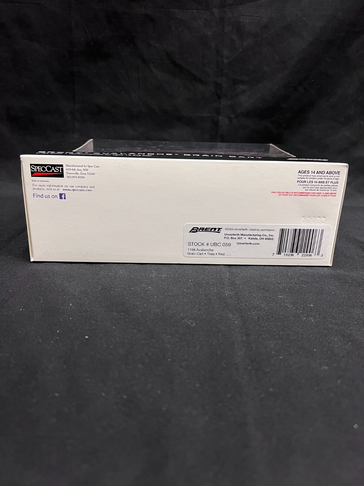 BRENT V-SERIES GRAIN CART 1/64TH SCALE UBC025