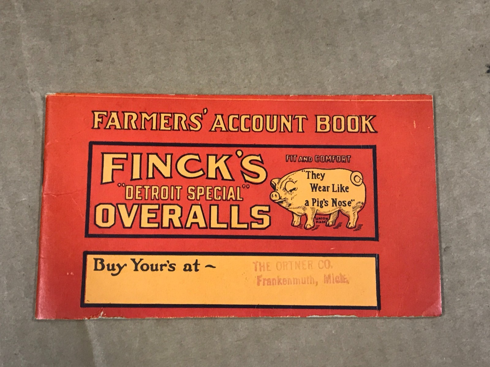 Vintage Farmer’s Account Book
