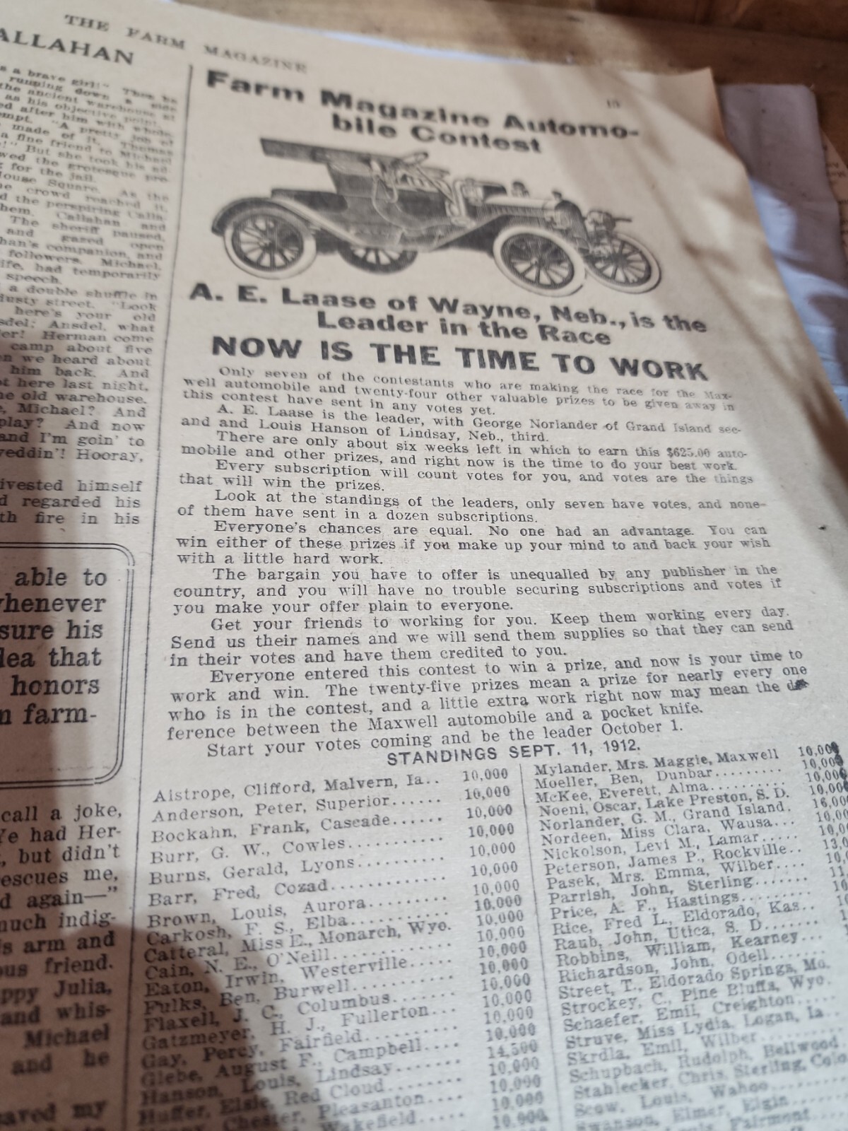 The Farm Magazine Newspaper Vol XI September 15, 1912 Illustrated Advertisements