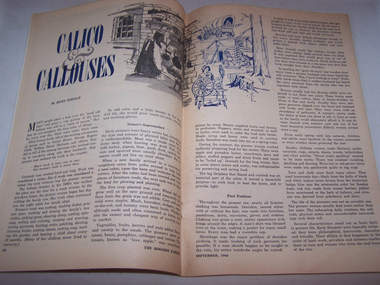 1966 HOOSIER FARMER Magazine INDIANA