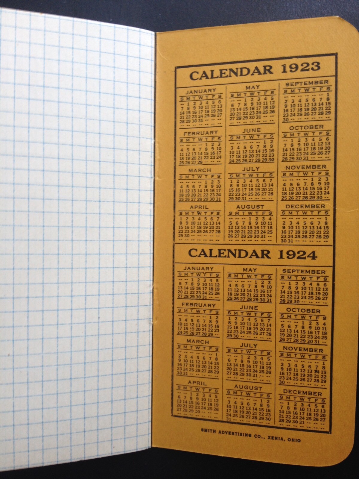 C.1923 BOWKER’S FERTILIZERS HANDY POCKET NOTEBOOK, STOCKBRIDGE MANURES