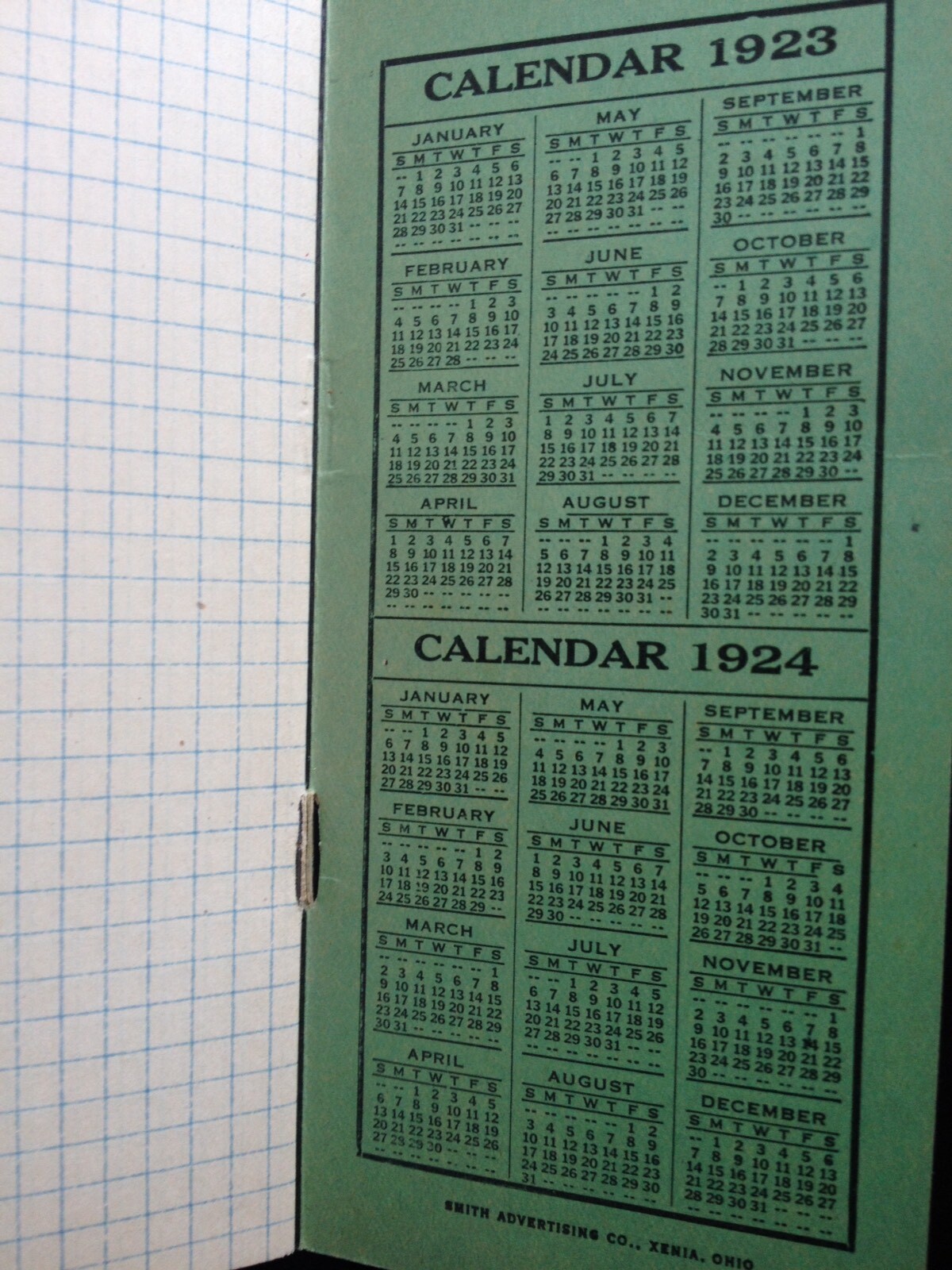 C.1923 BOWKER’S FERTILIZERS HANDY POCKET NOTEBOOK, STOCKBRIDGE MANURES