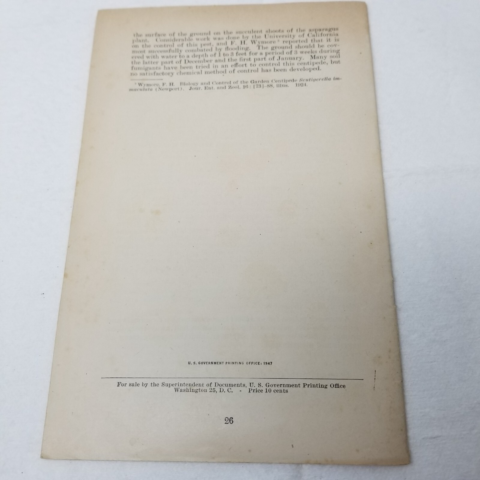 Asparagus Growing Culture 1947 Farmers’ Bulletin Booklet 1646 USDA Photos Charts