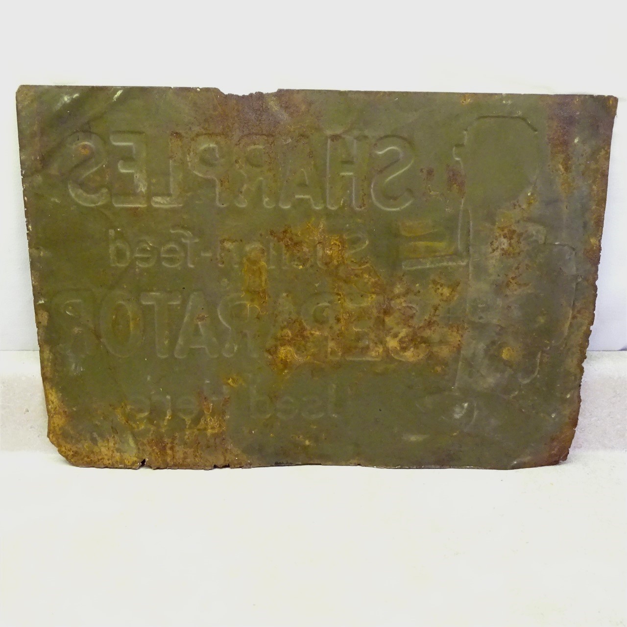 Vintage Tin Ad Sign Sharples Suction Feed Separator, Farm Dairy 19″ X 13.5″