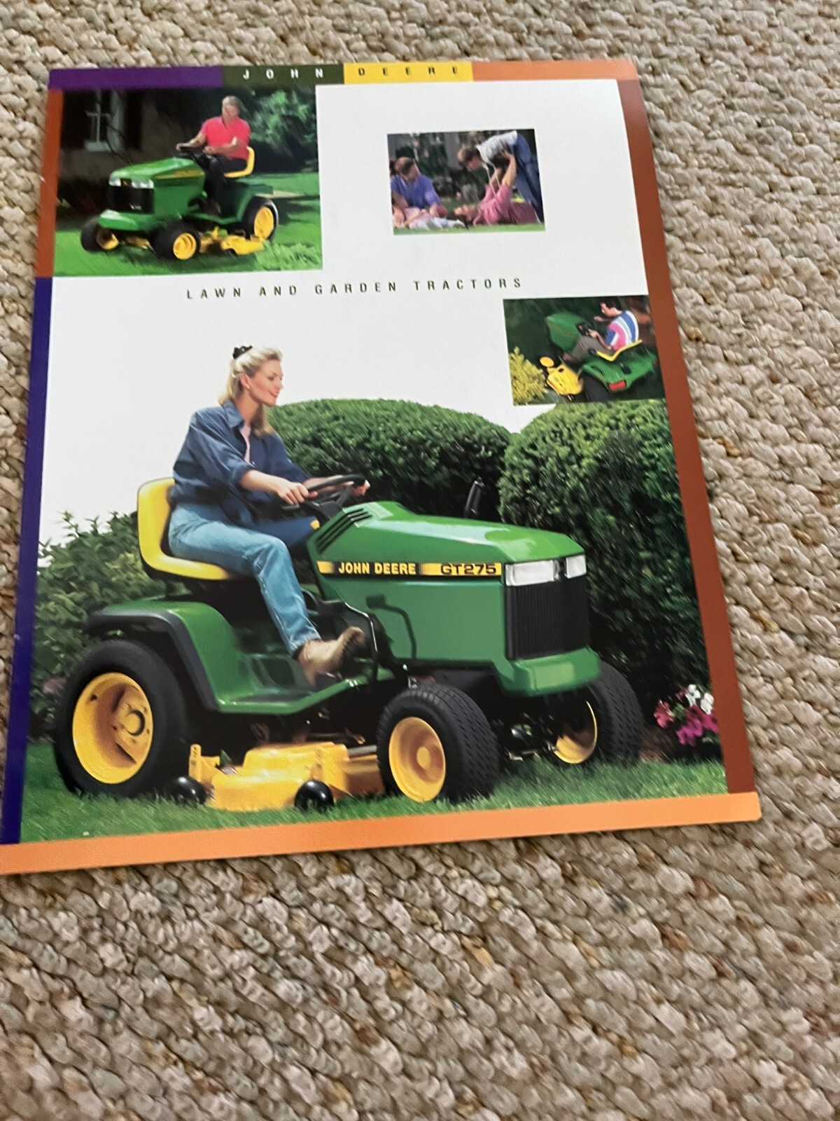 John Deere Lawn & Garden Tractor for 1998 Brochure FCCA