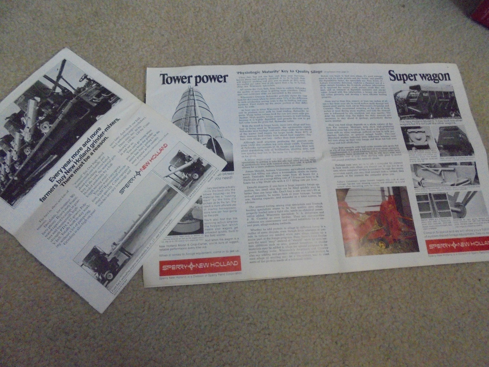 Vintage Two Hustad’s Sperry New Holland news letters