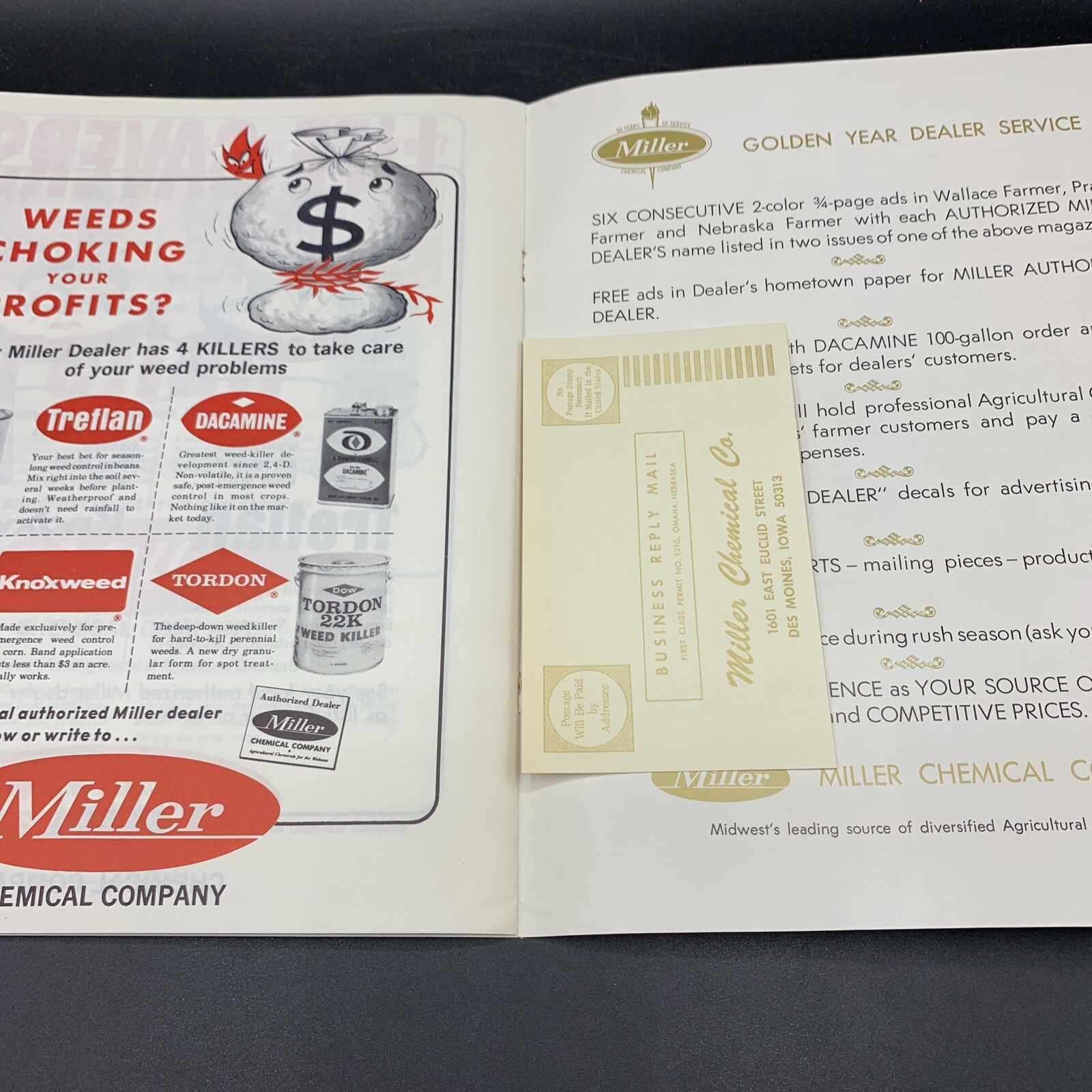 Lot 1960’s Miller Chemical Co Dealer Catalog & Price List-Home/Farm/Livestock